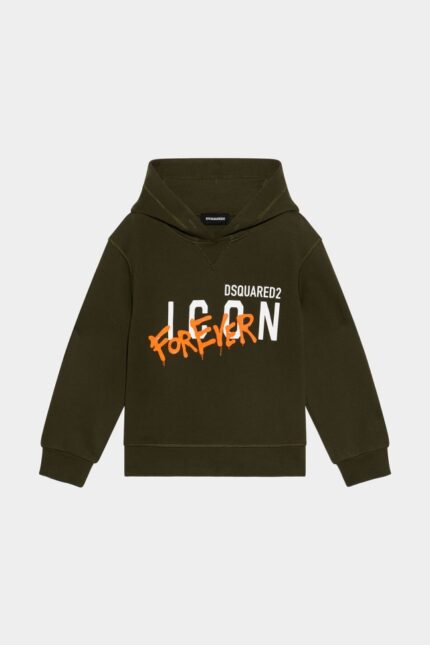 Dsquared2 Iconic D2Kids Hoodie BLACK/WHITE