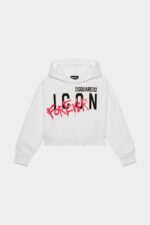 Dsquared2 Iconic D2Kids Hoodie WHITE