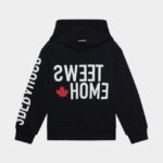 Dsquared2 Iconic D2Kids Hoodie WHITE/BLACK