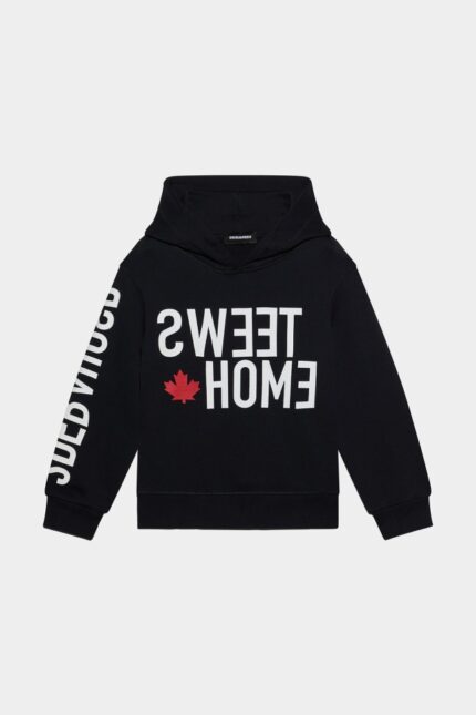 Dsquared2 Iconic D2Kids Hoodie WHITE/BLACK