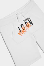 Dsquared2 Iconic D2Kids Icon Forever Sweatshorts GREEN/WHITE - Image 3