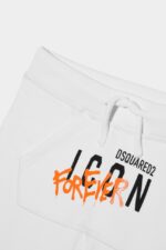 Dsquared2 Iconic D2Kids Icon Forever Sweatshorts GREEN/WHITE - Image 4