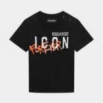 Dsquared2 Iconic D2Kids Icon Forever T-Shirt BLACK