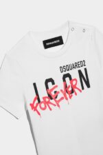 Dsquared2 Iconic D2Kids Icon Forever T-Shirt BLACK/BLACK - Image 3