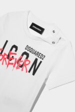 Dsquared2 Iconic D2Kids Icon Forever T-Shirt BLACK/BLACK - Image 4