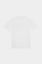 Dsquared2 Iconic D2Kids Icon Forever T-Shirt WHITE/BLACK - Image 2