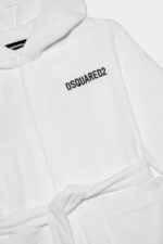 Dsquared2 Iconic D2Kids Icon Robe WHITE - Image 3