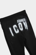 Dsquared2 Iconic D2Kids Icon Spray Sweatpants BLACK - Image 4