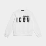 Dsquared2 Iconic D2Kids Icon Spray Sweatshirt BLACK