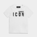 Dsquared2 Iconic D2Kids Icon Spray T-Shirt WHITE