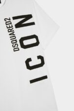 Dsquared2 Iconic D2Kids Icon T-Shirt WHITE - Image 4
