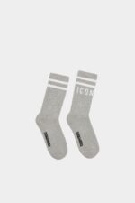 Dsquared2 Iconic D2Kids Socks WHITE/GREY MELANGE