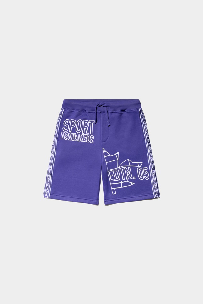 Dsquared2 Iconic D2Kids Sport Edtn.05 Shorts SPECTRUM BLUE/ORANGE - Image 1