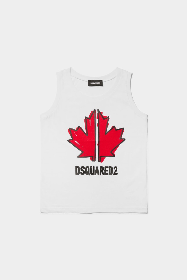 dsquared2_iconic_d2kids_sport_edtn_05_t_shirt_lemon_yellow_white.jpg Dsquared2 Iconic D2Kids Sport Edtn.05 T-Shirt LEMON YELLOW/WHITE - Image 1