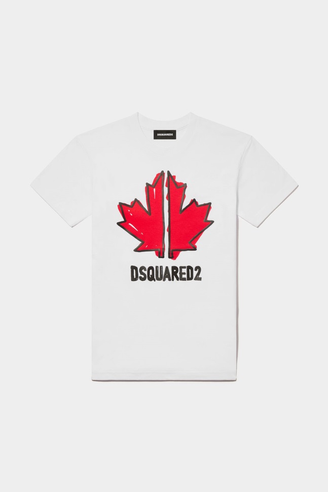 Dsquared2 Iconic D2Kids Sport Edtn.05 T-Shirt WHITE/BLACK - Image 1