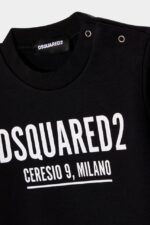 Dsquared2 Iconic D2Kids Sweatshirt BLACK/WHITE - Image 3