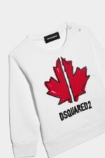 Dsquared2 Iconic D2Kids Sweatshirt WHITE/BLACK - Image 3