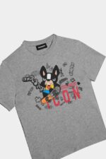 Dsquared2 Iconic D2Kids T-Shirt GREY D2 - Image 3