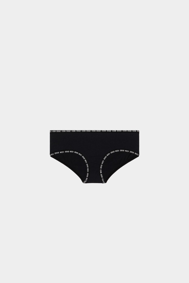 dsquared2_iconic_d2kids_underwear_white_black.jpg Dsquared2 Iconic D2Kids Underwear WHITE/BLACK - Image 1
