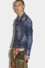 Dsquared2 Iconic Dan Jean Jacket BLUE D2 - Image 3
