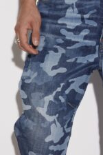 Dsquared2 Iconic Dark Camouflage Wash Combat Jeans - Image 5