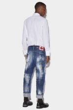 Dsquared2 Iconic Dark Cloudy Bleach Wash Big Brother Jeans - Image 2