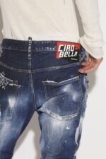 Dsquared2 Iconic Dark London Calling Wash Skater Jeans - Image 4