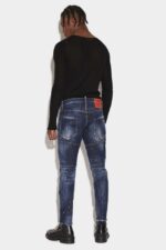 Dsquared2 Iconic Dark Milky Way Wash Tidy Biker Jeans - Image 2