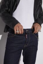 Dsquared2 Iconic Dark Rinse Ceresio 9 Skater Denim Jeans - Image 4