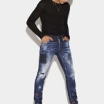 Dsquared2 Iconic Dark Splatter Wash Cool Guy Jeans