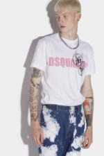 Dsquared2 Iconic Doodle Face Logo T-Shirt