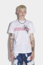 Dsquared2 Iconic Doodle Face Logo T-Shirt - Image 3