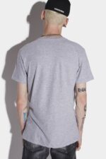 Dsquared2 Iconic Doodle Flag Cool T-Shirt D2 GREY - Image 2