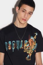 Dsquared2 Iconic Doodle Logo Cool T-Shirt - Image 3