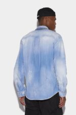Dsquared2 Iconic Dropped Shoulder Shirt D2 BLUE - Image 2