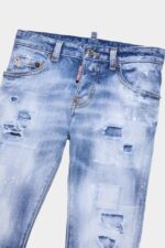 Dsquared2 Iconic DS2 Kids BLUE Denim Jeans - Image 3