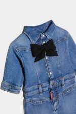 Dsquared2 Iconic DS2 Kids Dress BLUE - Image 3