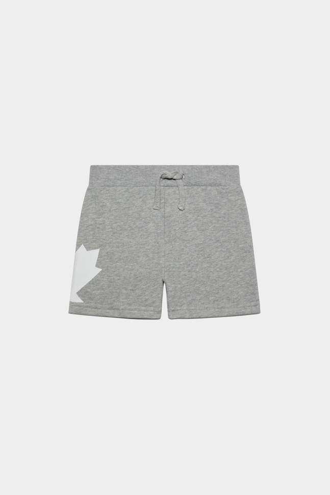 dsquared2_iconic_ds2_kids_sweatshorts_grey.jpg Dsquared2 Iconic DS2 Kids Sweatshorts GREY - Image 1