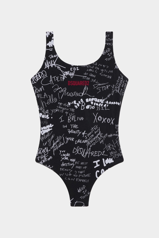 dsquared2_iconic_ds2_kids_swimsuit.jpg Dsquared2 Iconic DS2 Kids Swimsuit - Image 1