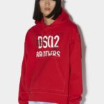 Dsquared2 Iconic Dsq2 Bro Hoodie RED/BLACK