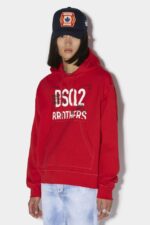 Dsquared2 Iconic Dsq2 Bro Hoodie RED/BLACK