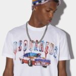 Dsquared2 Iconic Fast Car Cool T-Shirt