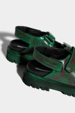 Dsquared2 Iconic Finn Flat Sandals D2 BORDEAUX - Image 4
