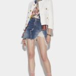 Dsquared2 Iconic Fringed Mini Skirt