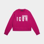 Dsquared2 Iconic FUCHSIA D2Kids Icon Spray Sweatshirt