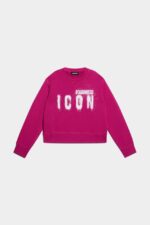 Dsquared2 Iconic FUCHSIA D2Kids Icon Spray Sweatshirt