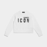 Dsquared2 Iconic FUCHSIA/WHITE D2Kids Icon Spray Sweatshirt