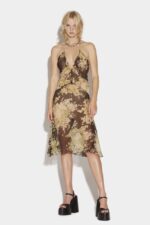Dsquared2 Iconic Gathered Midi Dress - Image 3