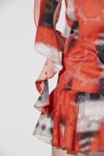 Dsquared2 Iconic Gathered Shirt Dress FANTASY - Image 5