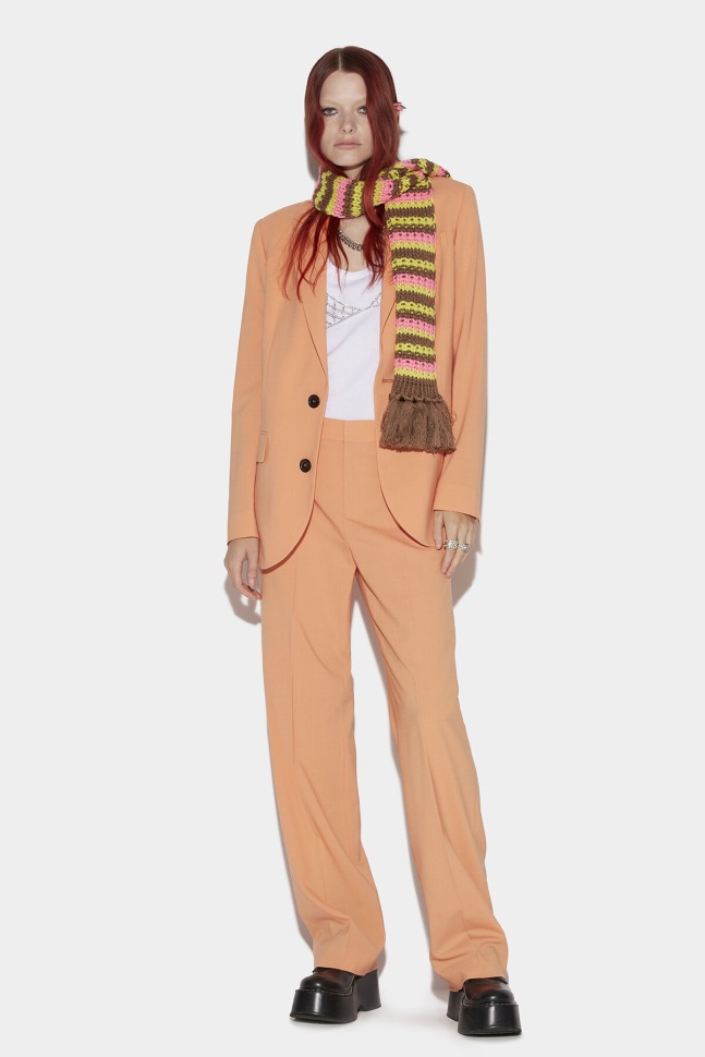 dsquared2_iconic_golden_lime_salmon_manhattan_jacket.jpg Dsquared2 Iconic GOLDEN LIME/SALMON Manhattan Jacket - Image 1
